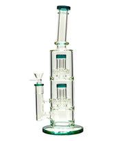 Slight Bend 2 Perc Straight Water Pipe